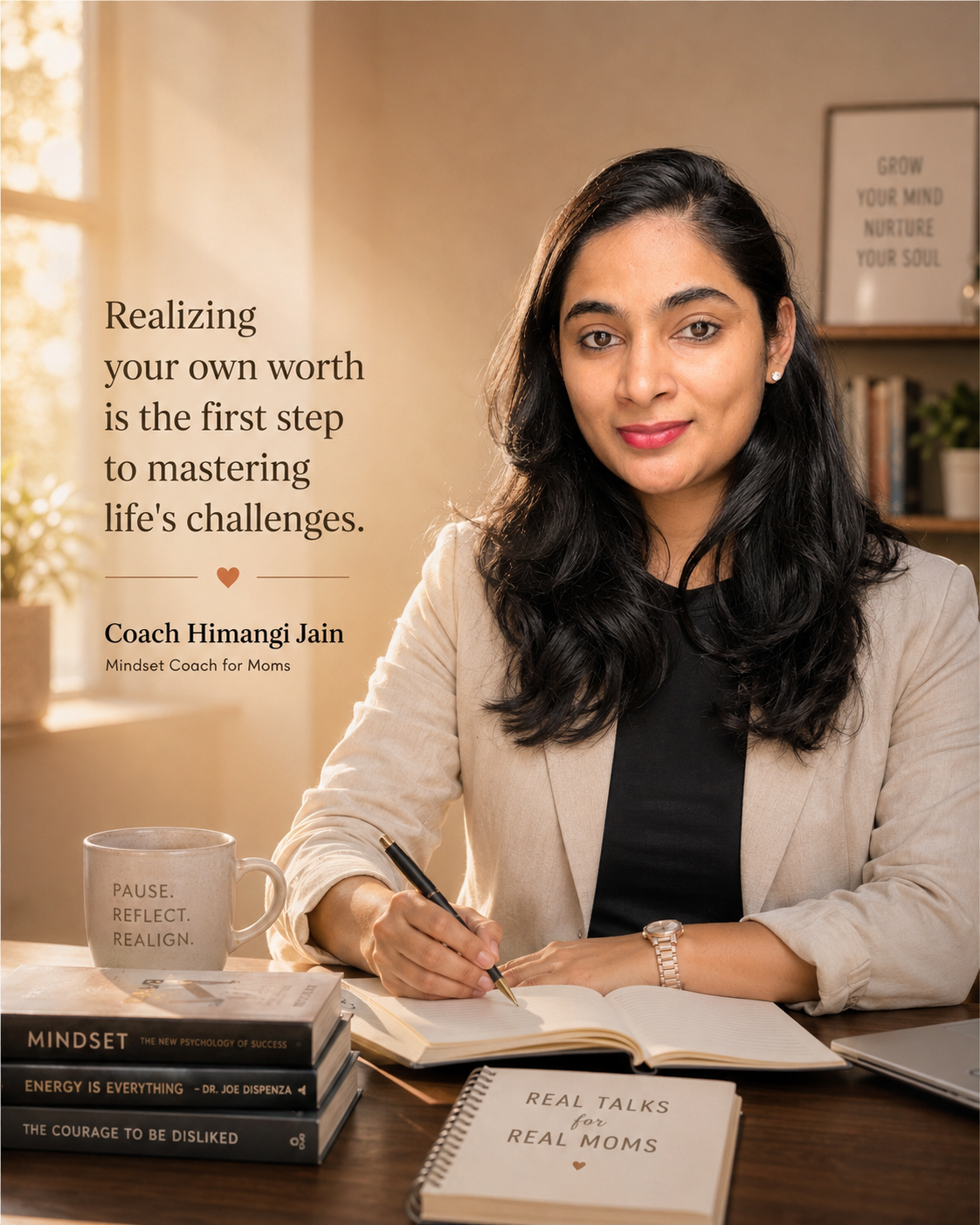 Himangi Jain, mindset coach for mothers